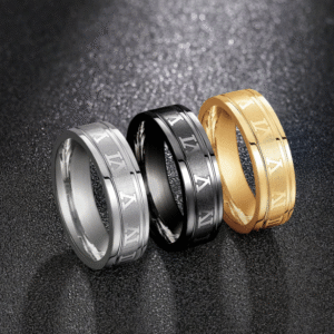 1 Pieza Anillo De Acero Inoxidable Para Hombre Magnífico Como Accesorio De Fiesta