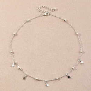 Collar al azar con diseño de cuenta con diseño de estrella