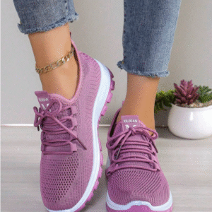 Tenis de mujer de color púrpura sólido
