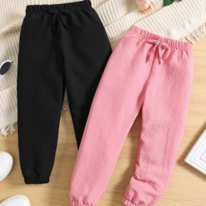 Pantalones Delanteros Con Nudo Sólido