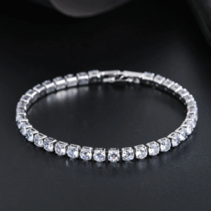 Pulsera con diseño de diamante de imitación