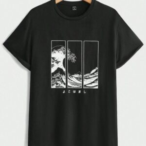 Camiseta algodón con letra  japonesa