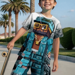 Conjunto de 2 piezas informal de verano para niño